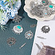 SUNNYCLUE DIY 1 Box 104pcs Chandeliers Charms Feather Charm Bohemian Chandelier Components Links Leaf Charms for Jewelry Making Charms Women Adults DIY Earring Necklace Bracelet Keychains Crafts DIY-SC0020-23-4