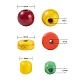 240 pezzo di perline turchesi sintetiche rotonde e piatte rotonde e perline di vetro in 4 stili X1-DIY-LS0003-09-3