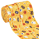 Benecreat 3pcs 3 styles rubans de polyester imprimés sur le thème d'halloween OCOR-BC0005-42B-1