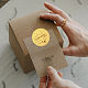 Самоклеящиеся наклейки с тиснением золотой фольгой DIY-WH0211-133-6