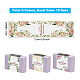 90 Uds. 9 estilos de etiqueta de papel de jabón con patrón de flores DIY-WH0399-69-031-4