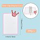FINGERINSPIRE 260Pcs Hair Clip Display Cards Rectangle Crown Pattern Cardboard Hair Clip Cards(3.1x2.1inch) CDIS-FG0001-09-2