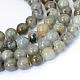 Chapelets de perles rondes en labradorite naturelle G-E334-10mm-19-1