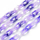 Two Tone Spray Painted Handmade Transparent Acrylic Cable Chains TACR-T022-01B-1