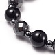 Collane e bracciali elasticizzati e orecchini pendenti set di gioielli SJEW-I198-06P-5
