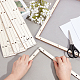 Marco de fabricación de papel ensamblado de tilo DIY-WH0001-73D-3