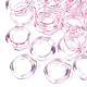 透明樹脂指輪  ABカラーメッキ  ミスティローズ  usサイズ6 3/4(17.1mm) X-RJEW-T013-001-E03-2