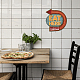 ヴィンテージメタルブリキサイン  バーの鉄の壁の装飾  レストラン  カフェ・パブ  矢印  270x251x5mm AJEW-WH0409-001-7