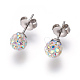 (vente d'usine de fêtes de bijoux) 304 boucles d'oreilles en acier inoxydable et colliers pendentifs ensembles de bijoux SJEW-L135-04P-5