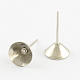 304 Stainless Steel Post Stud Earring Findings for Pointed Back Xilion Rivoli Rhinestone X-STAS-Q170-15-2