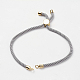 Création de bracelets à cordon torsadé en nylon MAK-K007-G-2