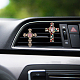 Chgcraft 4 juegos 4 estilo aleación de zinc auto coche aire ventilación perfume clip FIND-CA0008-09-6