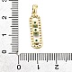 Латунные микро проложить кубического циркония подвески KK-V011-30G-3