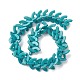 Kunsttürkisfarbenen Perlen Stränge G-P505-03-3
