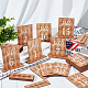 Ph pandahall 20 комплект номеров столов прямоугольный деревянный знак номера свадебных столов с деревянной основой деревенские свадебные центральные элементы для украшения приема вечеринка юбилей событие 4x3 дюйма ODIS-WH0057-01-5
