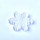 Gesso navidad copo de nieve figuras talladas DJEW-PW0021-15-2