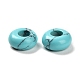 Synthetic Turquoise European Beads G-R488-02J-2