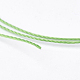 ポリエステル糸  カスタム織りジュエリー作りのために  ライムグリーン  0.5mm  約480m /ロール NWIR-K023-0.5mm-15-2