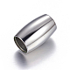 Barrel 304 Stainless Steel Magnetic Clasps X-STAS-I026-05-2