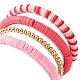Ensemble de bracelets extensibles en argile polymère BJEW-TA00360-2
