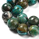Natural Chrysocolla Beads Strands G-P503-6MM-05-4