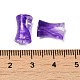 透明アクリルビーズのグラデーション効果  竹の共同  暗紫色  12.5x7.5mm  穴：1.8mm  1020個/ 500g OACR-Q193-01G-3