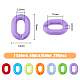 SUPERFINDINGS 280pcs 7 Colors Acrylic Linking Rings Chain Open Quick Oval Connectors Small Plastic Linking Ring for Necklace Bracelet Phone Decoration DIY Jewelry Making OACR-FH0001-043-2