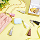 WADORN 10 Colors Leather Tassel Charms KEYC-WR0001-19-5