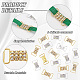 AHANDMAKER 16 Pcs Rhinestone Shoelace Charms FIND-GA0002-42-4