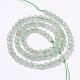 Faceted Natural Green Aventurine Round Bead Strands G-L377-46-4mm-2