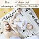 Monatliche Meilenstein-Babydecke aus Polyester für Jungen und Mädchen AJEW-WH0405-002-6