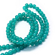 Backen gemalt Nachahmung Jade Glas runden Perle Stränge X-DGLA-Q021-10mm-07-3
