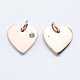 316 Surgical Stainless Steel Pendants X-STAS-K178-05RG-2