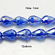 Electroplate Glass Beads Strands EGLA-D015-12x8mm-12-2