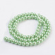 Eco-Friendly Dyed Glass Pearl Bead Strands HY-A008-6mm-RB008-2