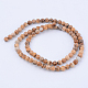 Chapelets de perles en jaspe avec images naturelles G-Q462-10mm-35-2