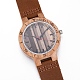 Relojes de pulsera de madera zebrano WACH-H036-21-3