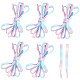 Gorgecraft 3 Pairs 3 Style Tie-Dye Style Flat Smooth Polyester Shoelaces FIND-GF0004-70B-1