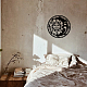 鉄の壁の芸術の装飾  フロントポーチ用  リビングルーム  キッチン  マットなスタイル  ムーン  太陽  300x1mm HJEW-WH0067-192-6