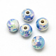 Spray Painted Acrylic Beads X-MACR-Q169-81-1