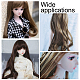 PP Plastic Long Wavy Curly Hairstyle Doll Wig Hair DIY-WH0304-260-7