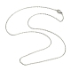 304 Edelstahl-Kabelketten Halsketten X-STAS-S029-02-3