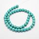 Synthetic Turquoise Beads Strands TURQ-F007-01B-8mm-2