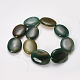 Natural Green Agate Beads Strands G-Q468-85-2