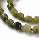 Brins de perles de jade naturel canada X-G-S362-087B-3