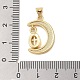 Кулон из латуни с прозрачным кубическим цирконием KK-I712-49G-07-3