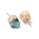 Boucles d'oreilles à quartz druzy teinté naturel EJEW-P165-B01-3