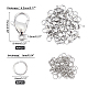 DICOSMETIC 40pcs 15mm 316 Stainless Steel Lobster Claw Clasps with 80pcs Jump Rings Necklace Chain Clasp Snap Hook Clasps for Jewelry Making Findings STAS-DC0002-28-3