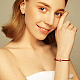 Fibloom 6 pz 6 colori acrilico malocchio e braccialetti elasticizzati con perline di vetro BJEW-FI0001-22-6