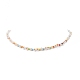 Collier de perles naturelles et de millefiori et de perles de verre pour femme NJEW-JN04162-4